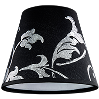 Pvc Silver Leaf Black