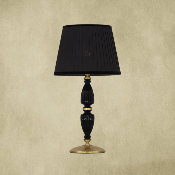 101 LG gold leaf black fabric black shade view1