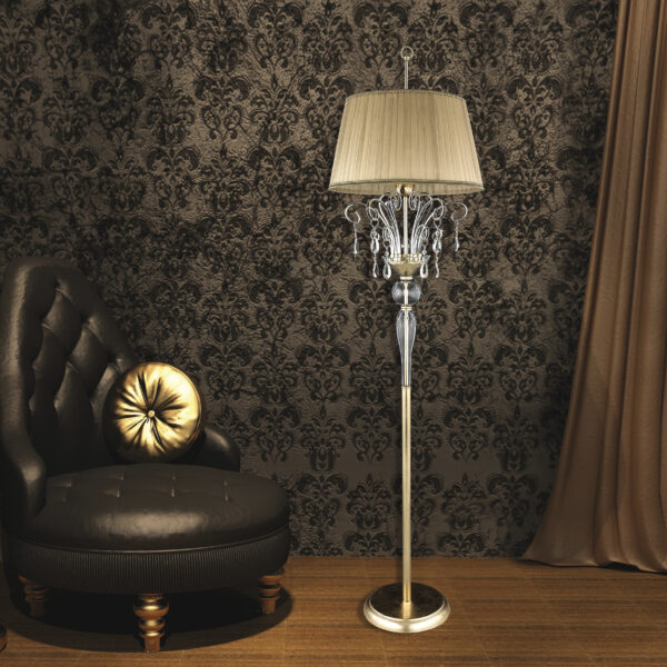 120 FL gold leaf crystal view1 Contessa GrandoLuce