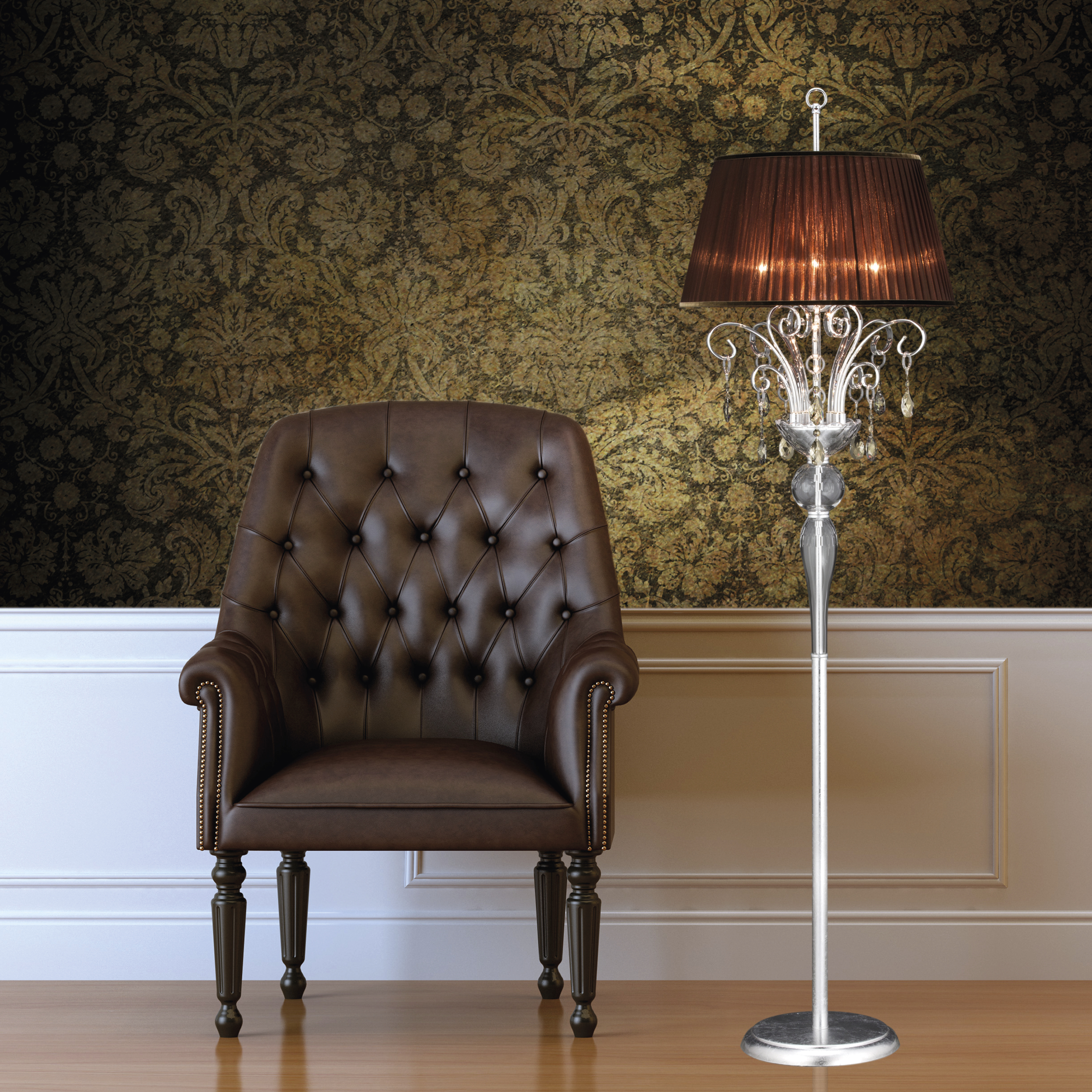 120_FL_silver_leaf_crystal_view1_Contessa_GrandoLuce 120 FL silver leaf crystal view1 Contessa GrandoLuce