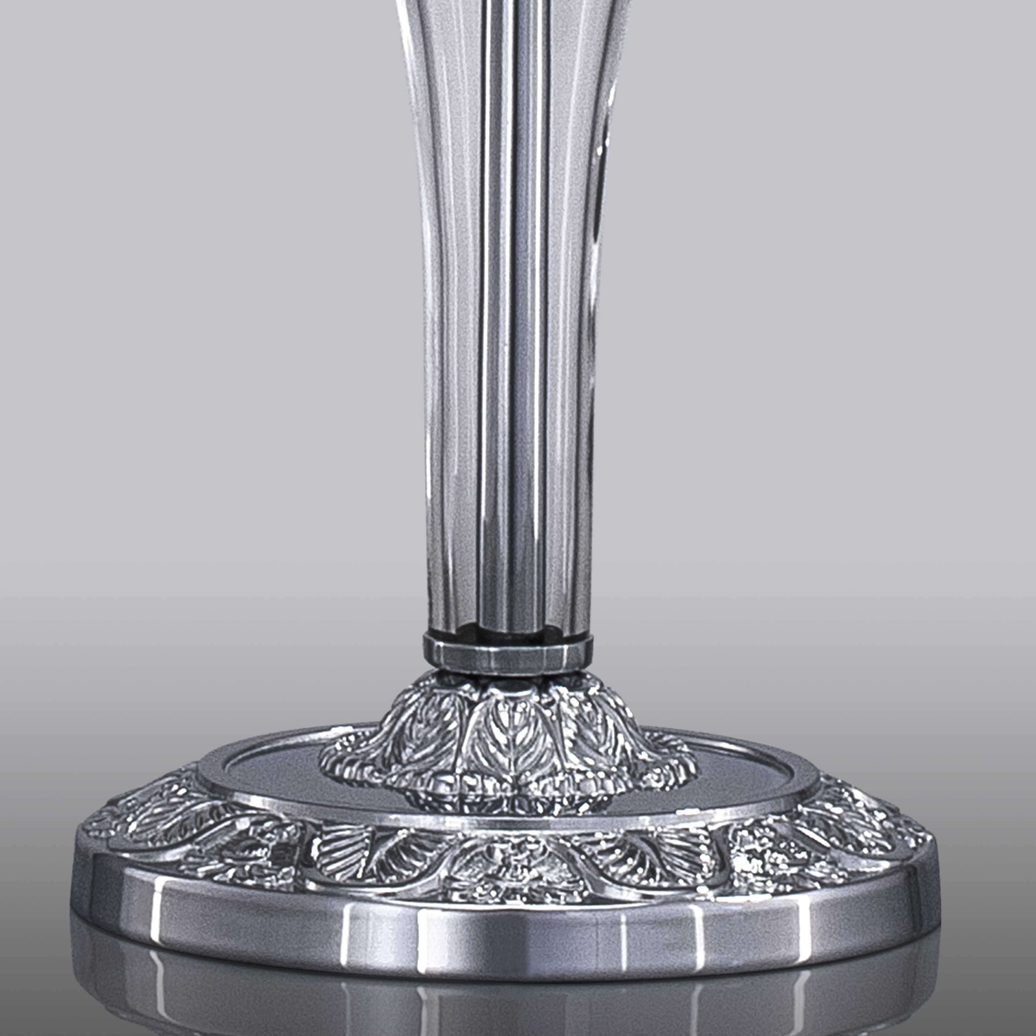 120 LM chrome crystal pvc black chrome shade macro1 Contessa GrandoLuce