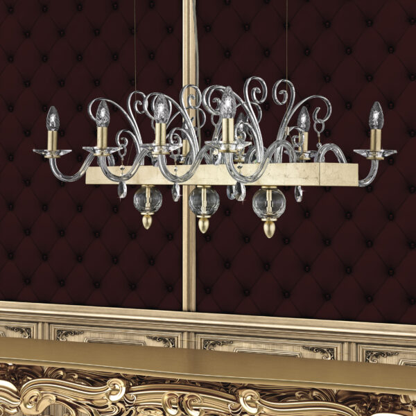 120 RL 8 gold leaf crystal view1 Contessa GrandoLuce
