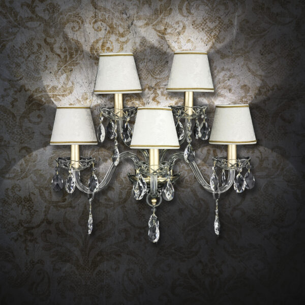 104 AP 5 gold leaf crystal view1 Olympia GrandoLuce