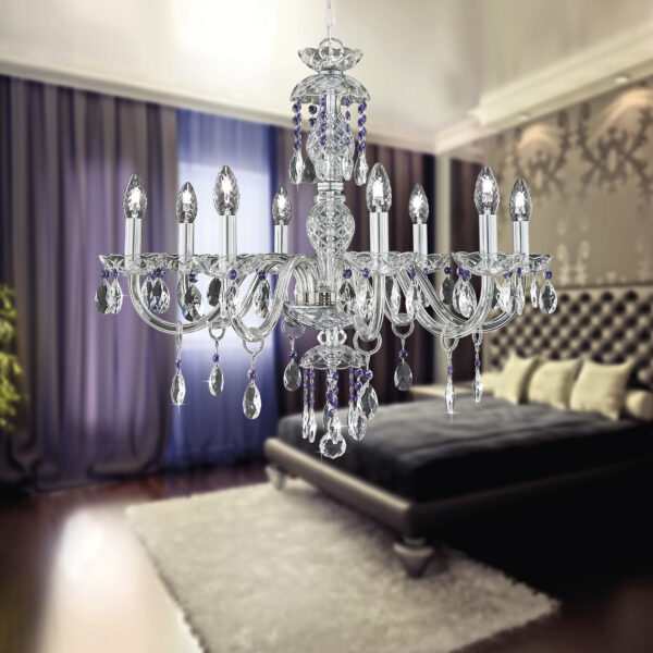 104 CH 8 silver leaf crystal view1 Olympia GrandoLuce