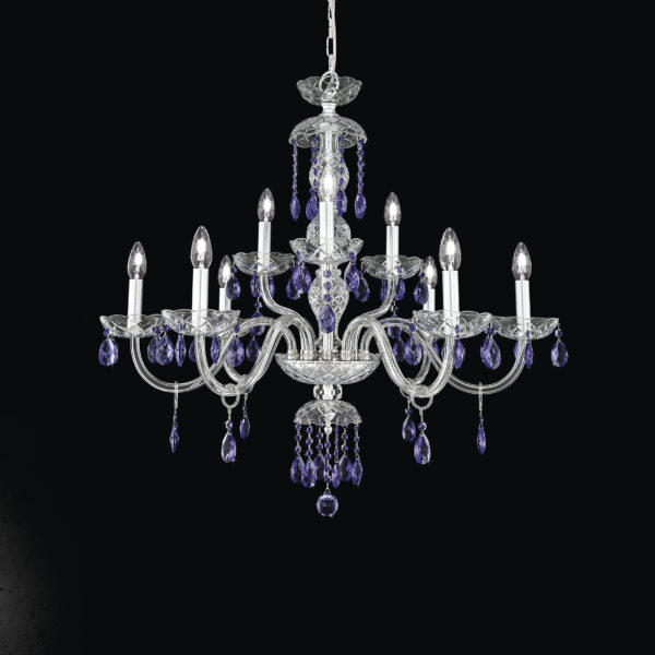 104 CH 9 silver leaf crystal view1 Olympia GrandoLuce