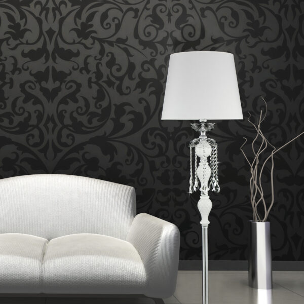 104 FL chrome white pvc white shade view1 Olympia GrandoLuce