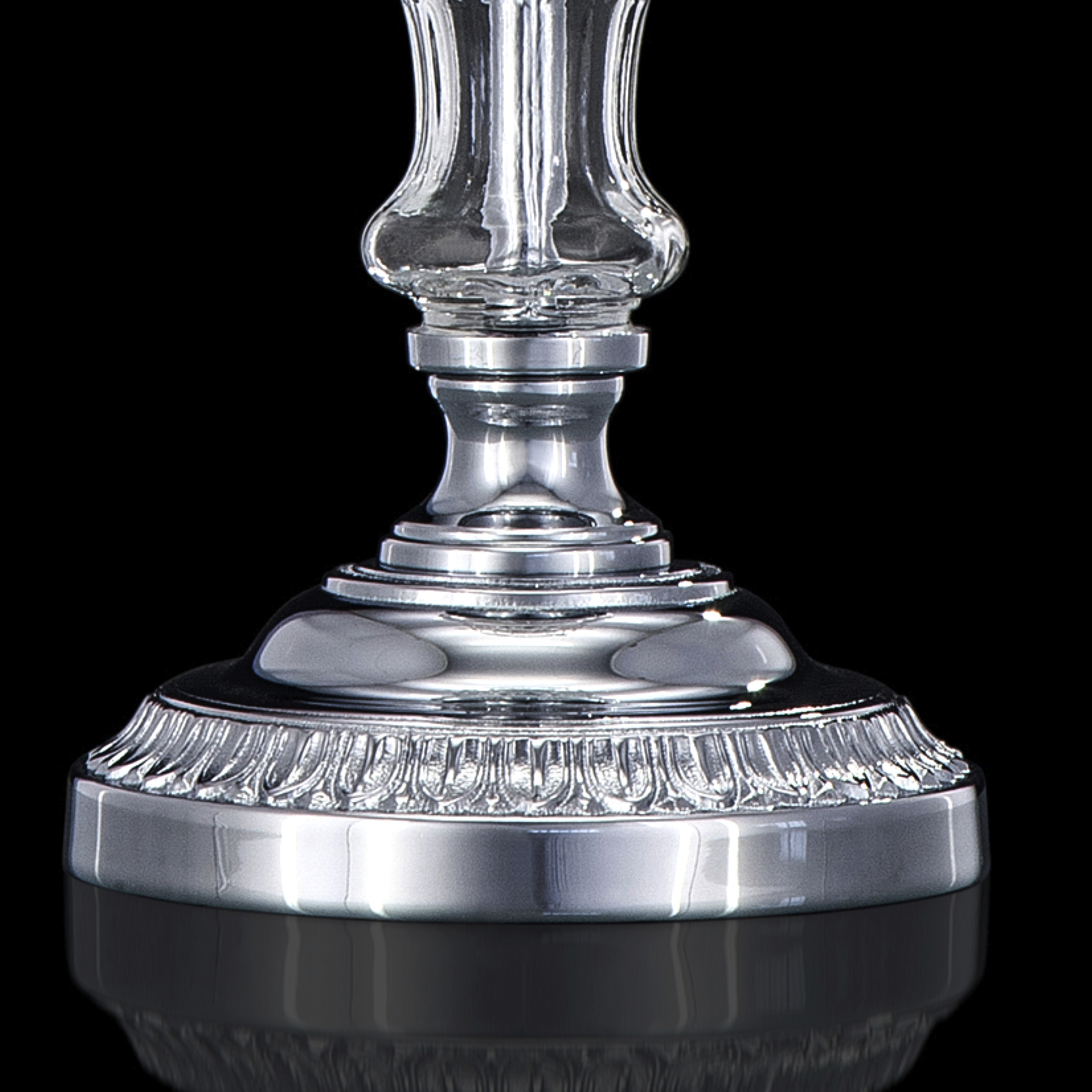 104_LM_chrome_crystal_pvc_black_chrome_shade_macro2_Olympia_GrandoLuce 104 LM chrome crystal pvc black chrome shade macro2 Olympia GrandoLuce