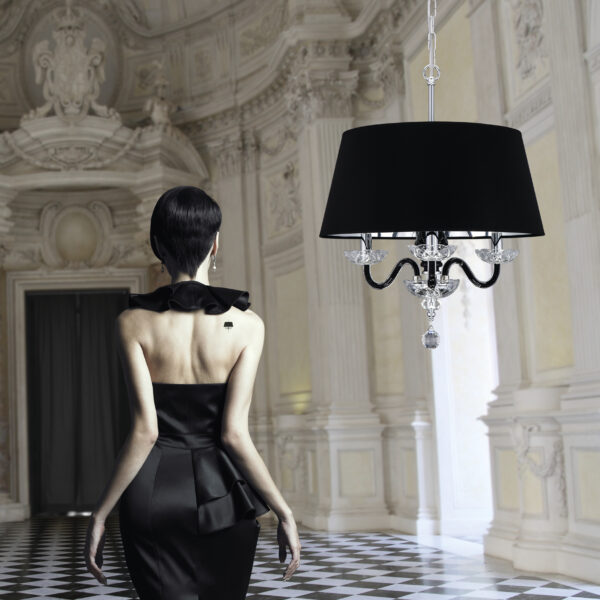 104 SP 3 chrome black pvc black chrome shade view1 Olympia GrandoLuce