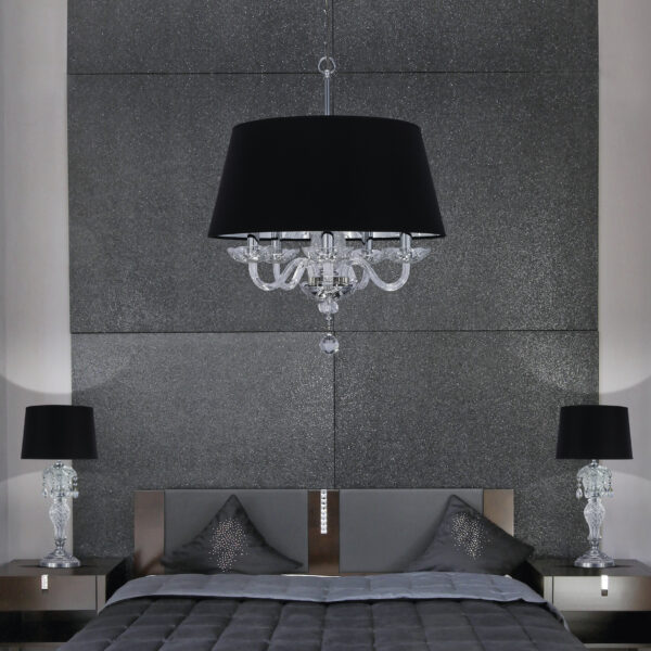 104 SP 5 chrome crystal pvc black chrome shade view1 Olympia GrandoLuce