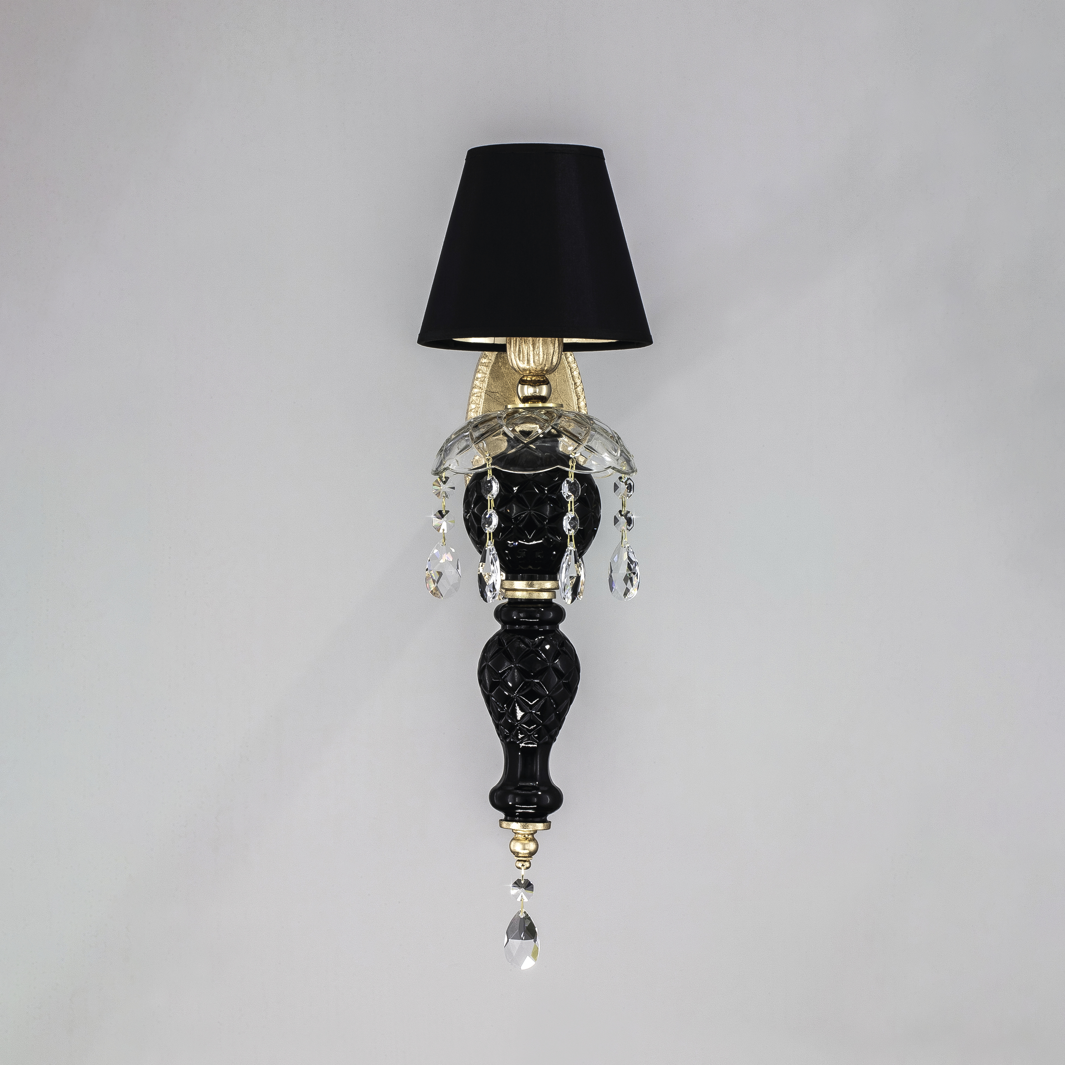 105_AP_1_gold_leaf_black_pvc_black_gold_shade_view2_Mirsini_GrandoLuce 105 AP 1 gold leaf black pvc black gold shade view2 Mirsini GrandoLuce