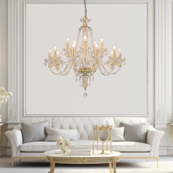 105 CH 15 gold leaf crystal view2 cat Mirsini GrandoLuce