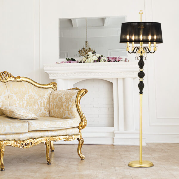 105 FL 5 gold leaf black organdy black shade.view1 cat Mirsini GrandoLuce