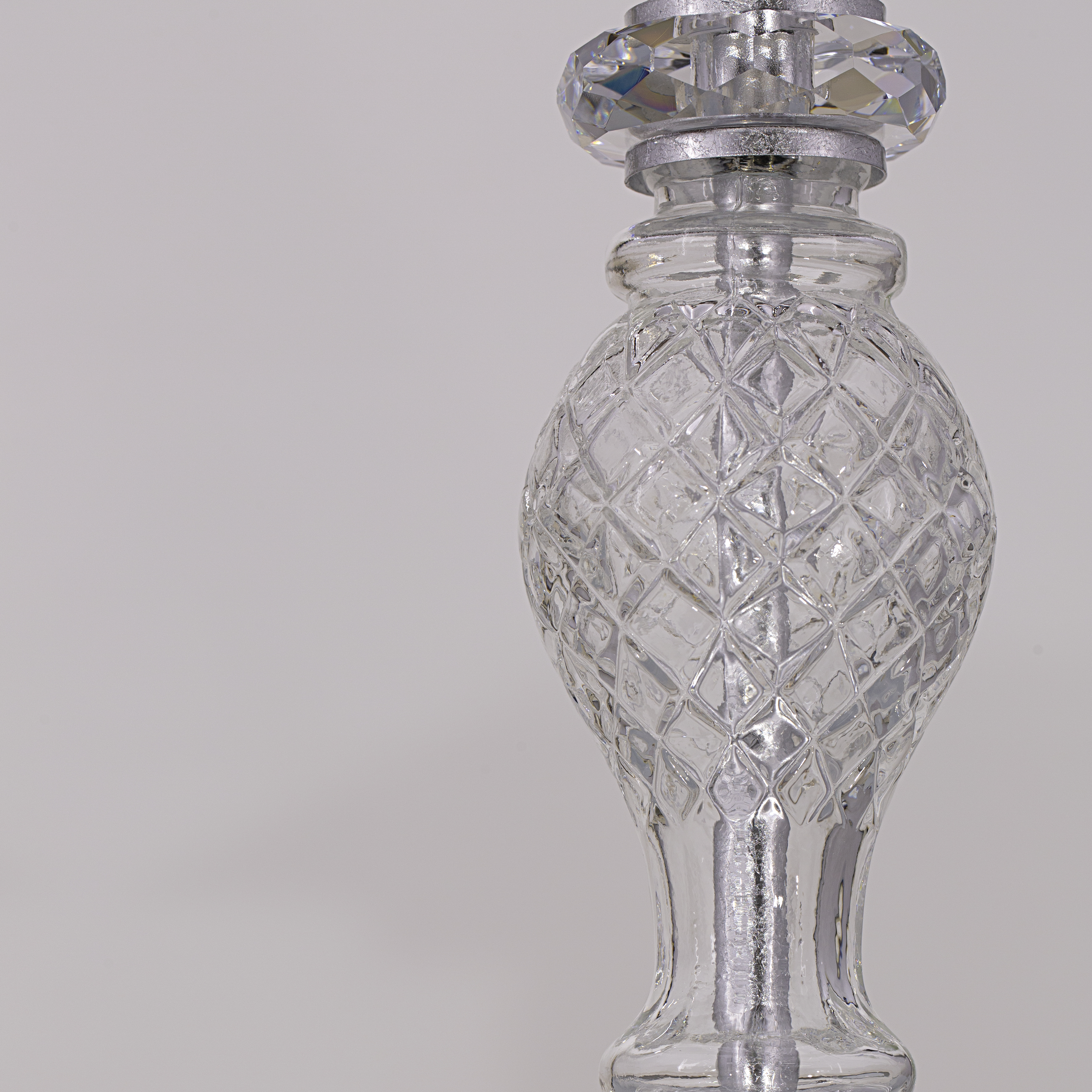 105 LG silver leaf crystal facric mocha shade macro2 Mirsini GrandoLuce