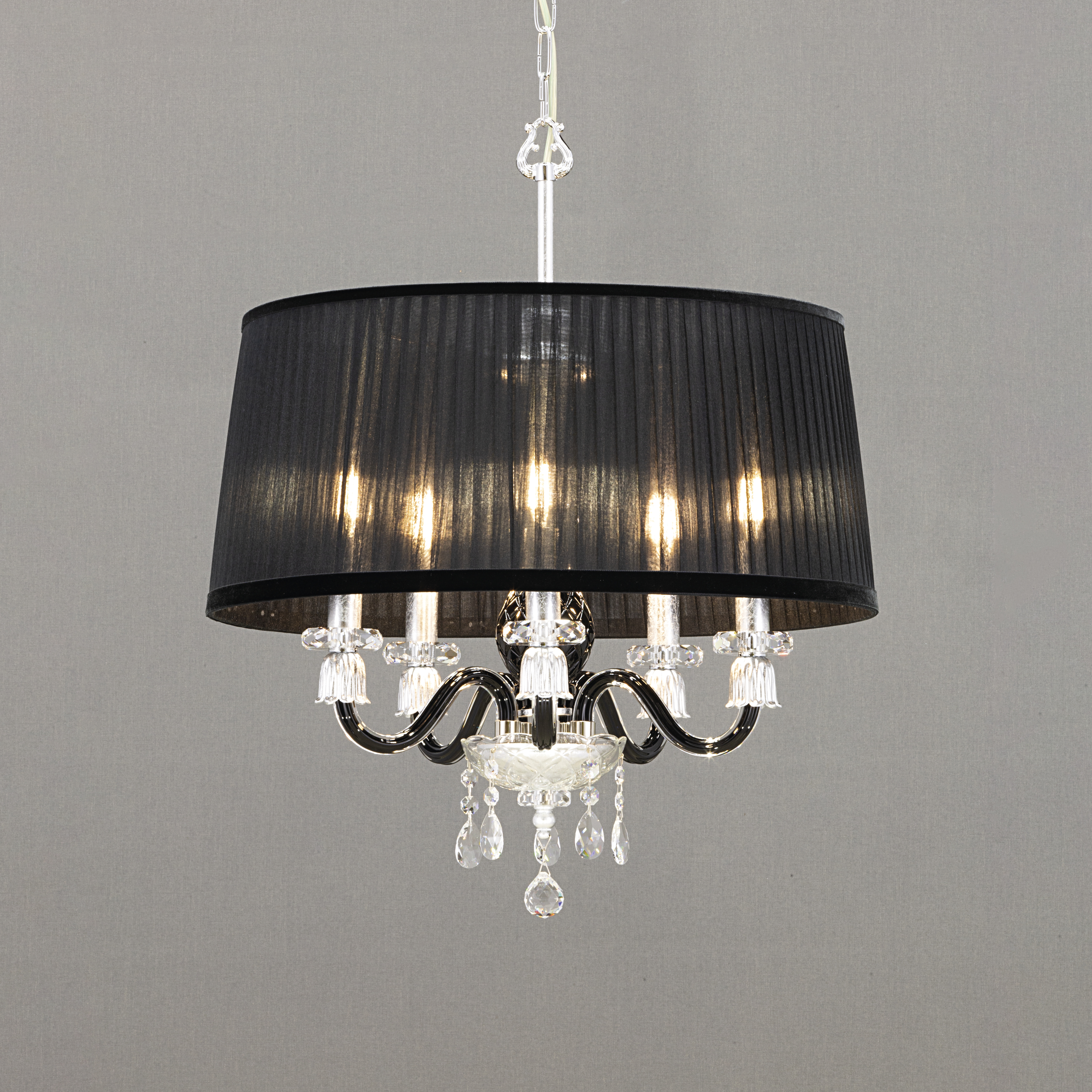 105 SP 5 silver leaf black organdy black shade view1 Mirsini GrandoLuce