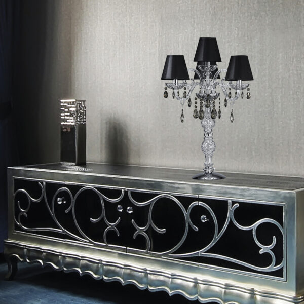 106 LG 31 chrome crystal pvc black chrome shade view1 Iokasti GrandoLuce