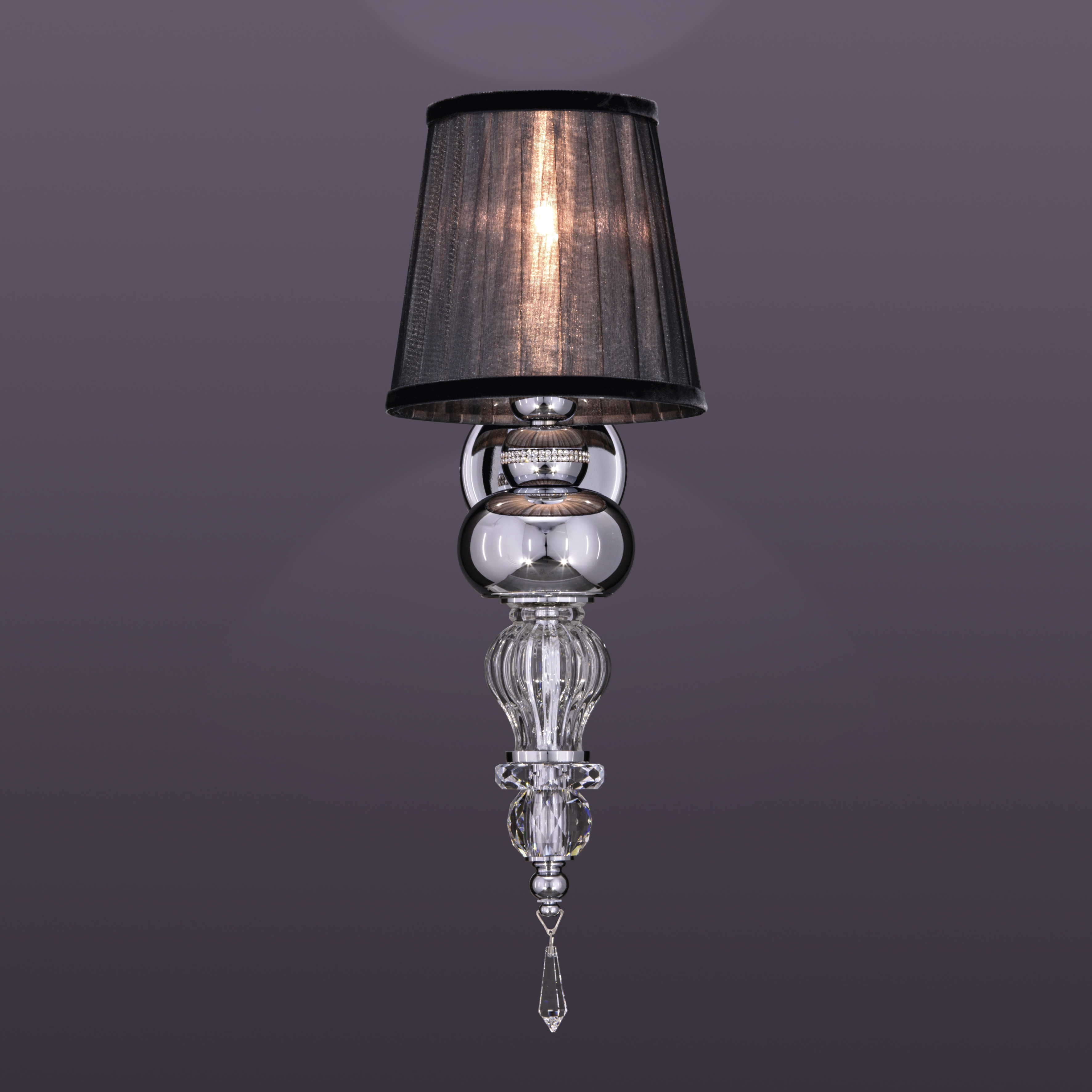 108 AP 1 chrome crystal organdy graphite shade view1 Juliana GrandoLuce