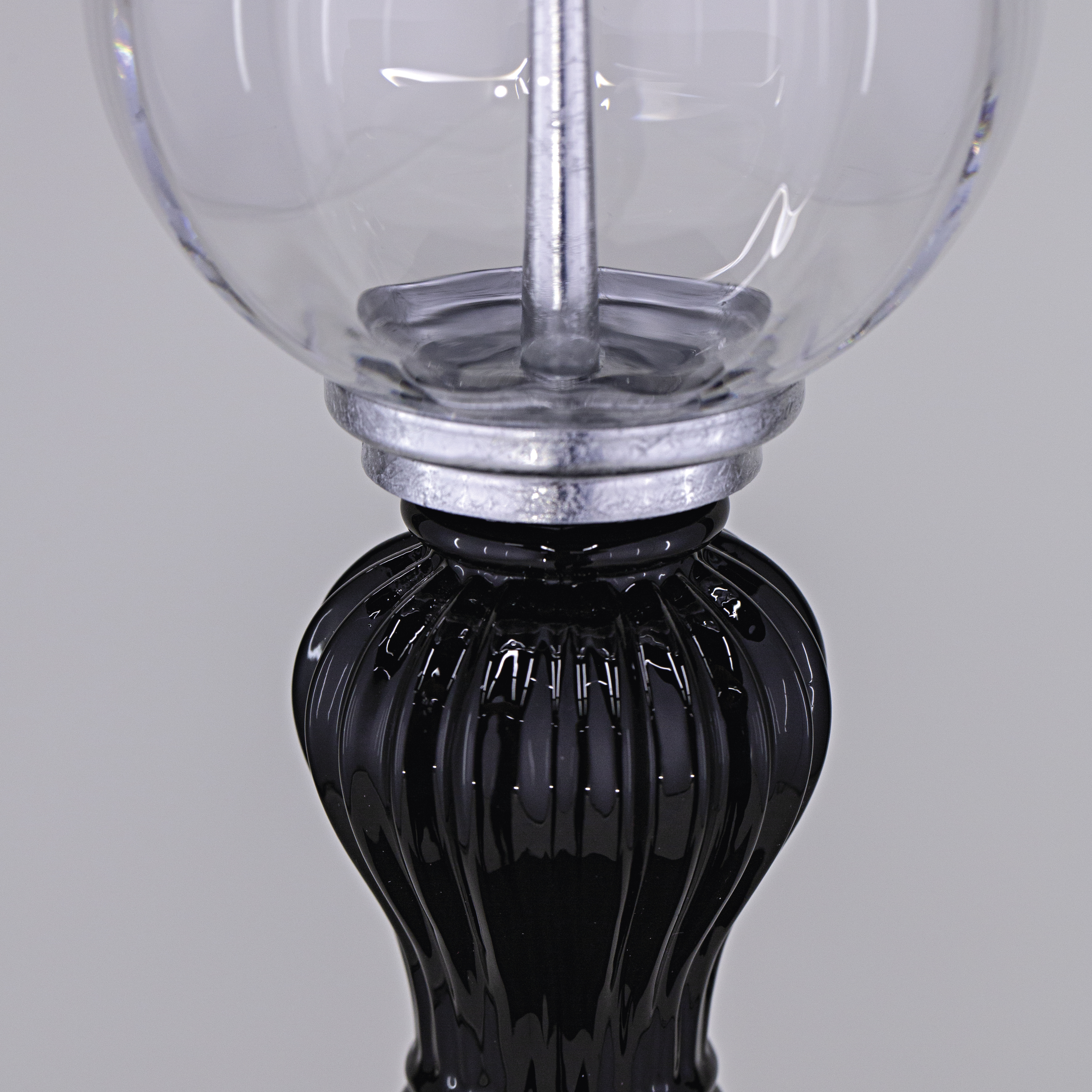 108 FL silver leaf black fabric black shade macro2 square Juliana GrandoLuce