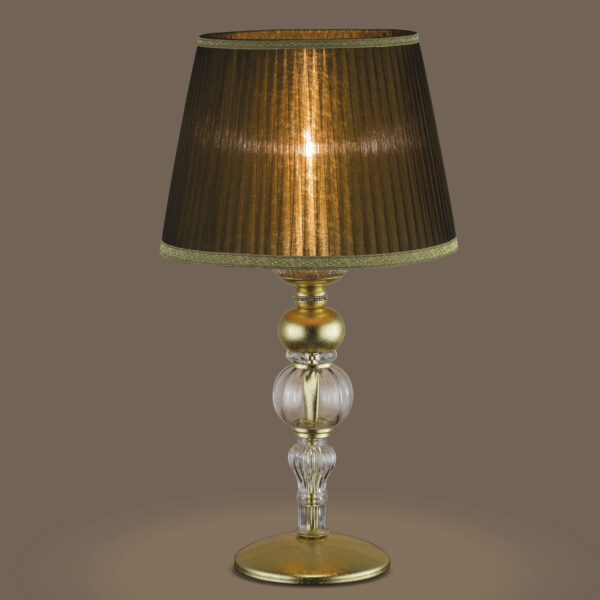 108 LG gold leaf crystal organdy bronze shade view1 Juliana GrandoLuce