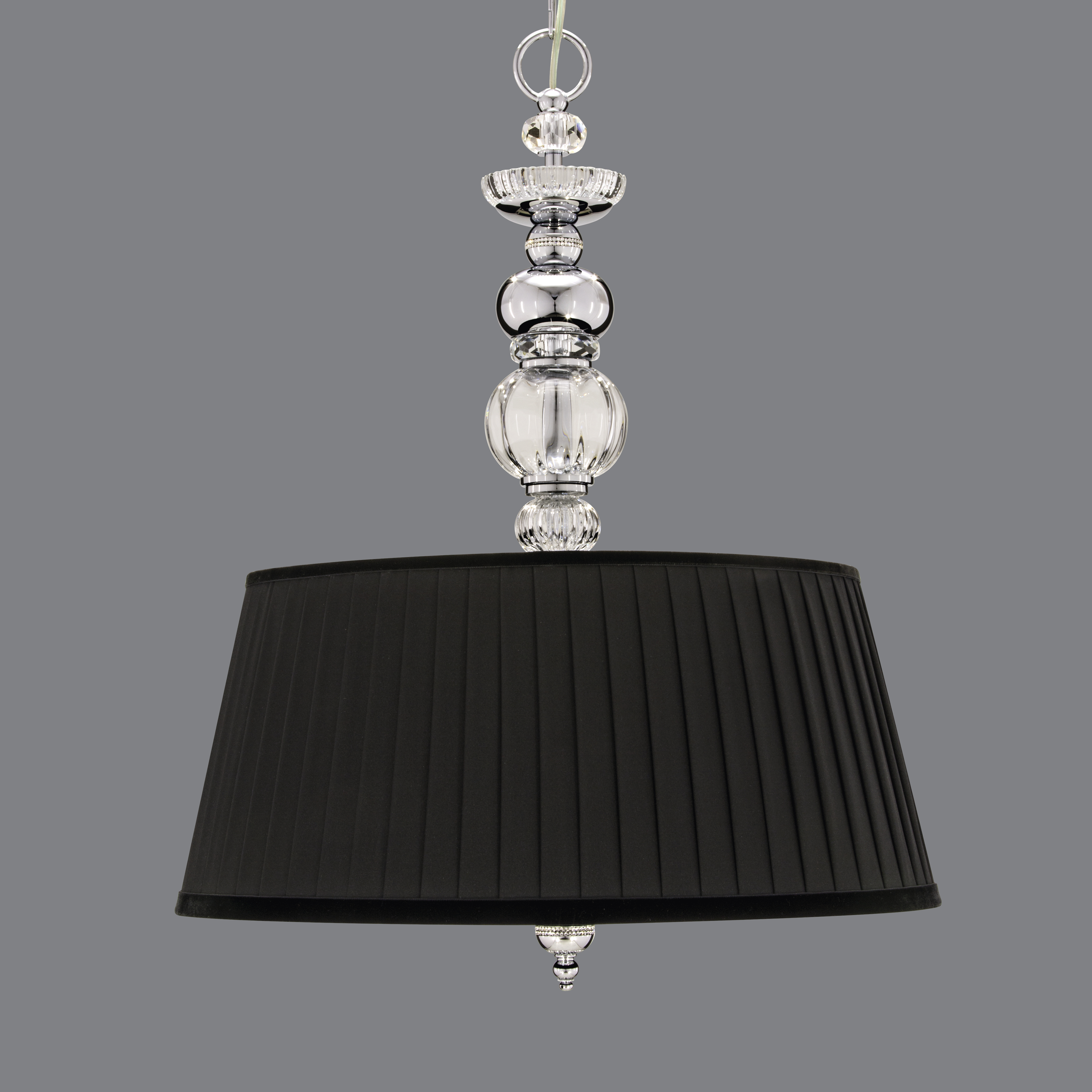 108 SG 6 chrome crystal fabric black shade view1 Juliana GrandoLuce