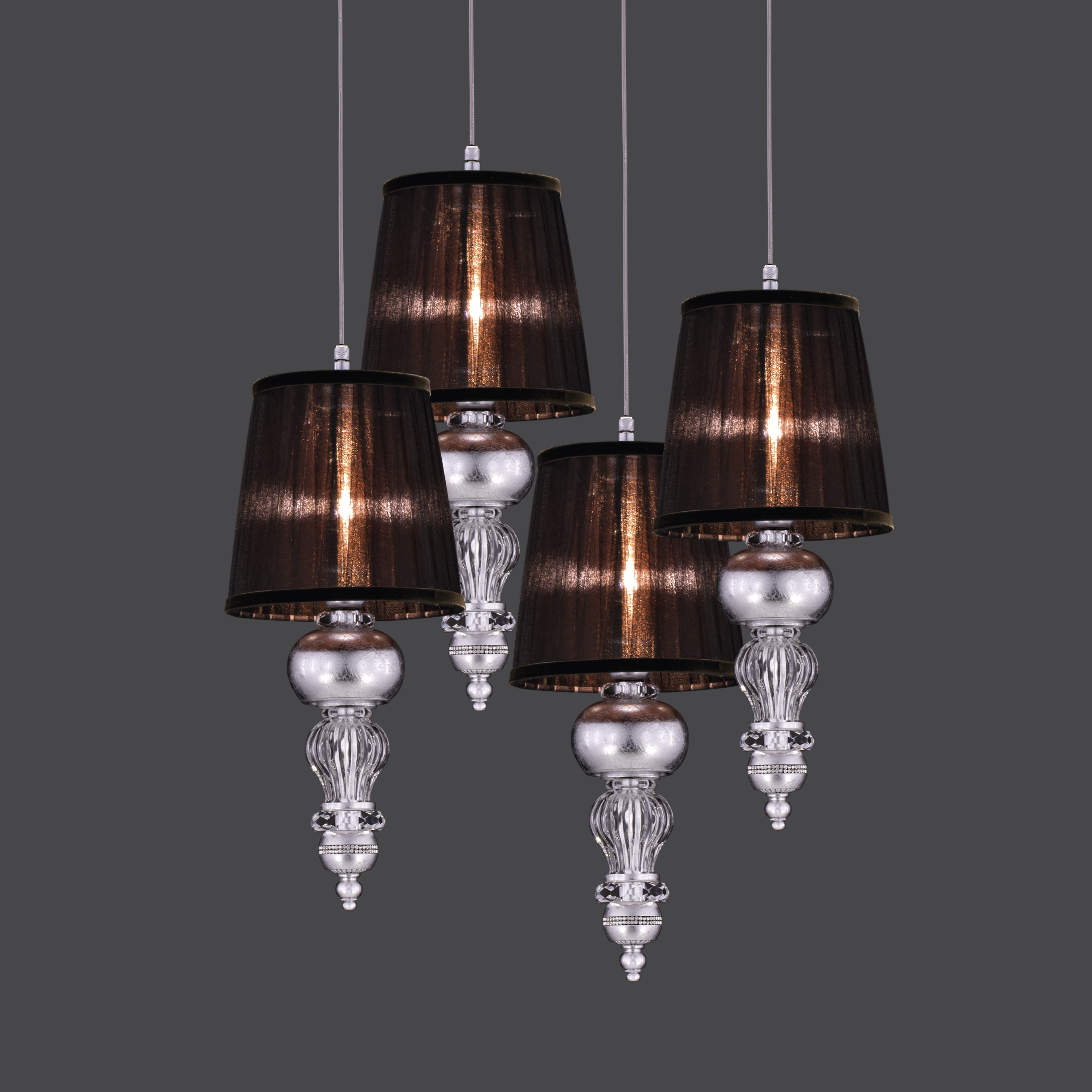 108 S 1 silver leaf crystal organdy brown shade view2.2 Juliana GrandoLuce