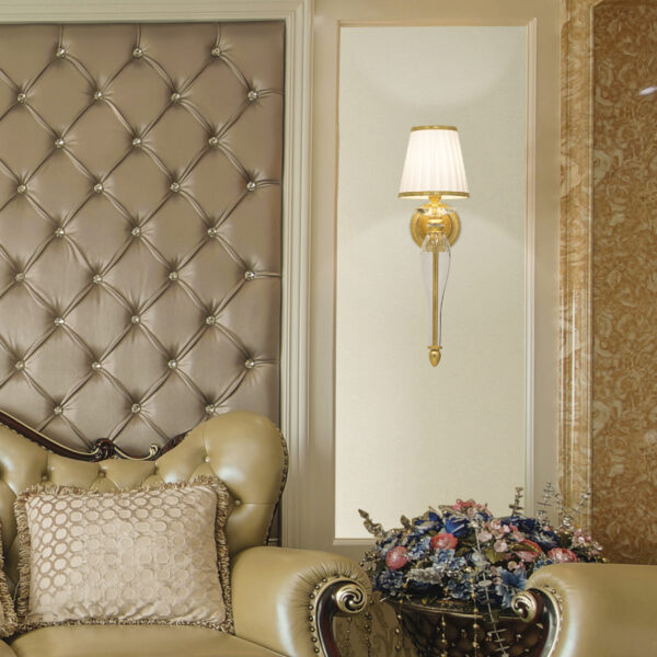 110 AP 1 gold leaf crystal fabric ivory shade view2