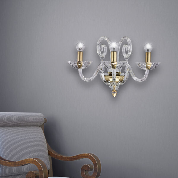 122 AP 3 gold leaf crystal view1 Venere GrandoLuce