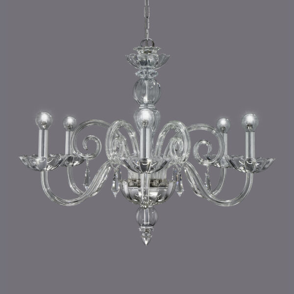 122 CH 6 silver leaf crystal view1 Venere GrandoLuce