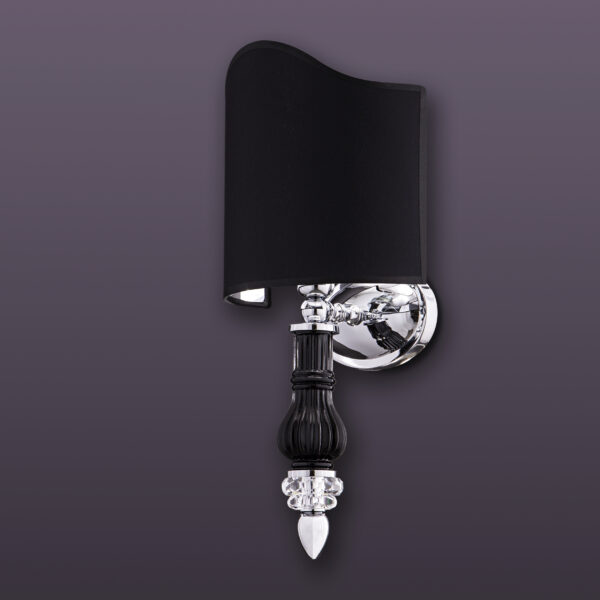 109 AP 1 chrome black pvc black chrome shade view1 Dafne GrandoLuce