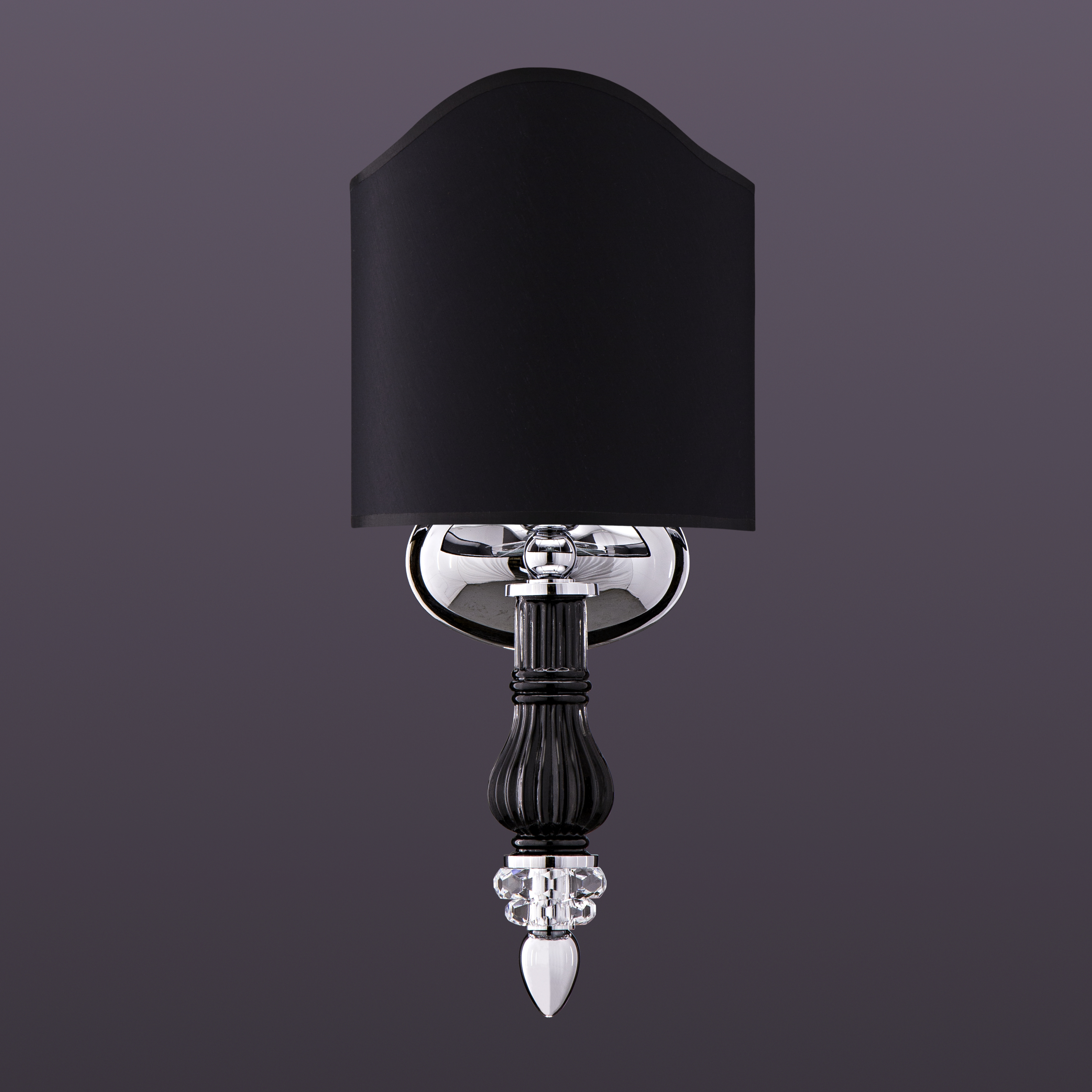 109 AP 1 chrome black pvc black chrome shade view2 Dafne GrandoLuce