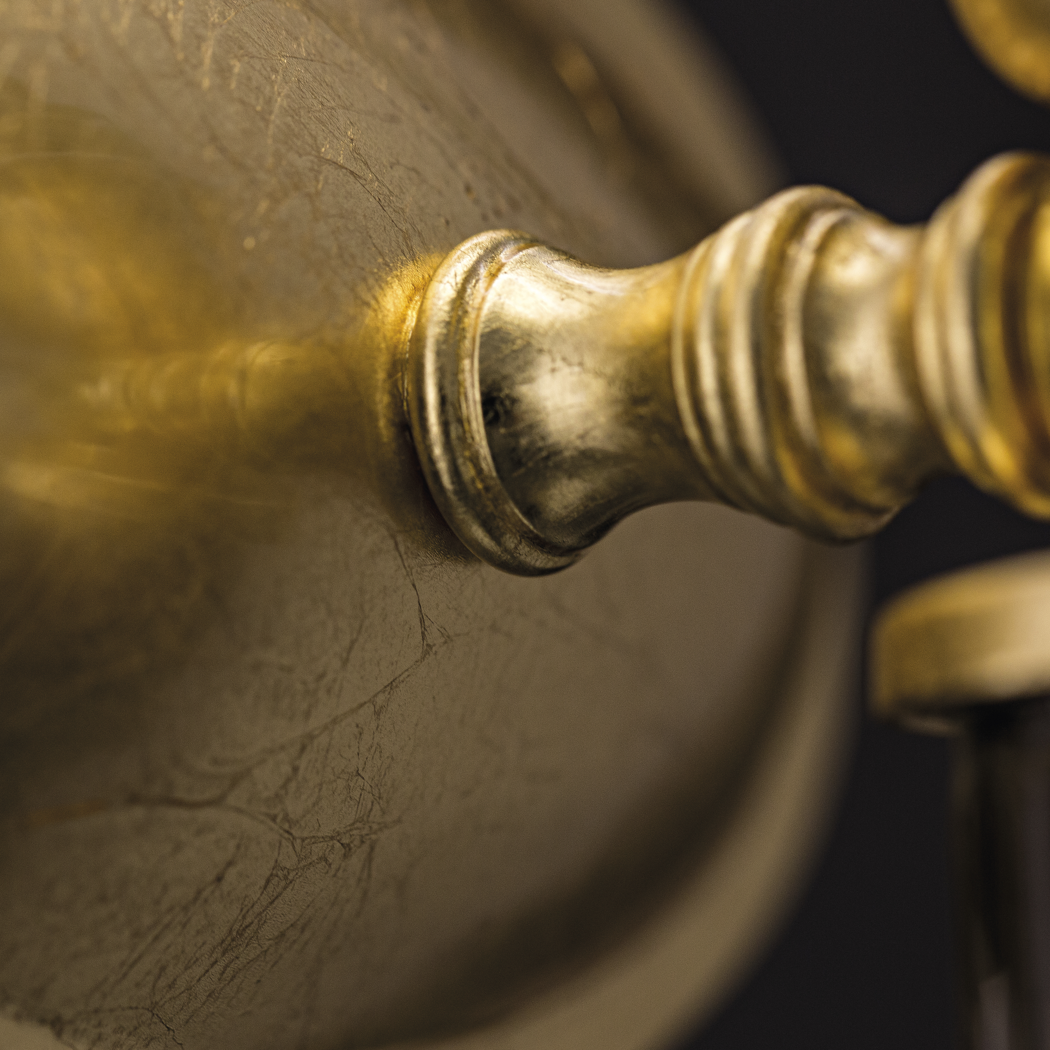 109 AP 1 gold leaf gold teak pvc black gold shade macro4 square Dafne GrandoLuce