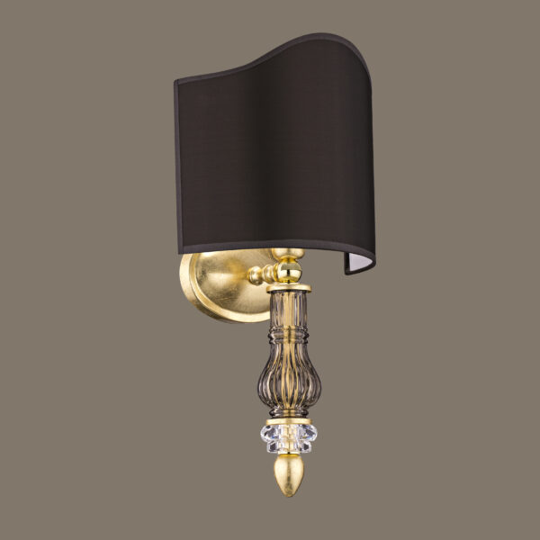 109 AP 1 gold leaf gold teak pvc black gold shade view1 Dafne GrandoLuce