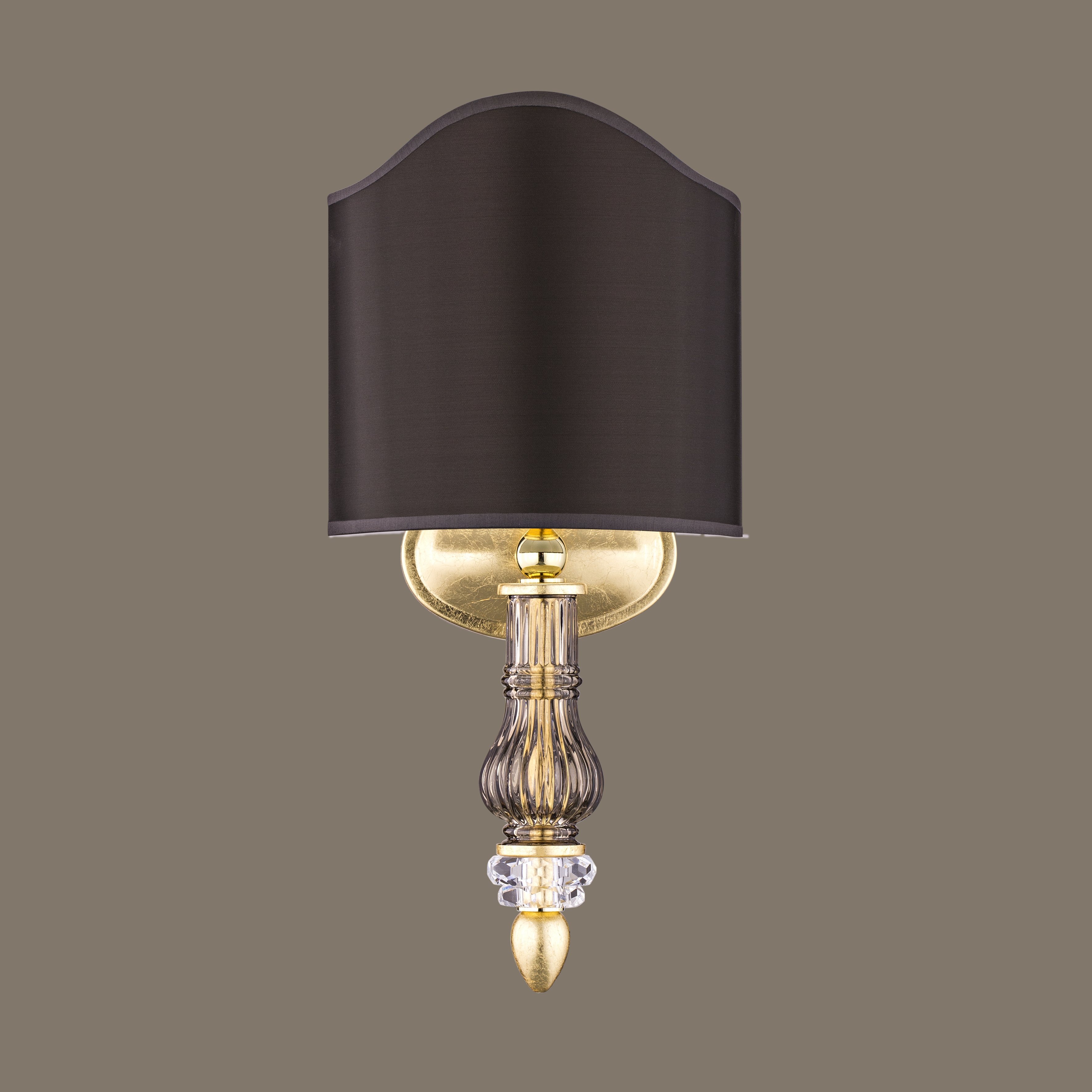 109 AP 1 gold leaf gold teak pvc black gold shade view2 Dafne GrandoLuce