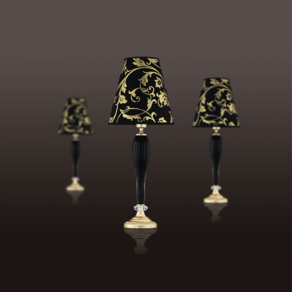 112 LM gold leaf black pvc gold leaf black shade view1 Leonie GrandoLuce