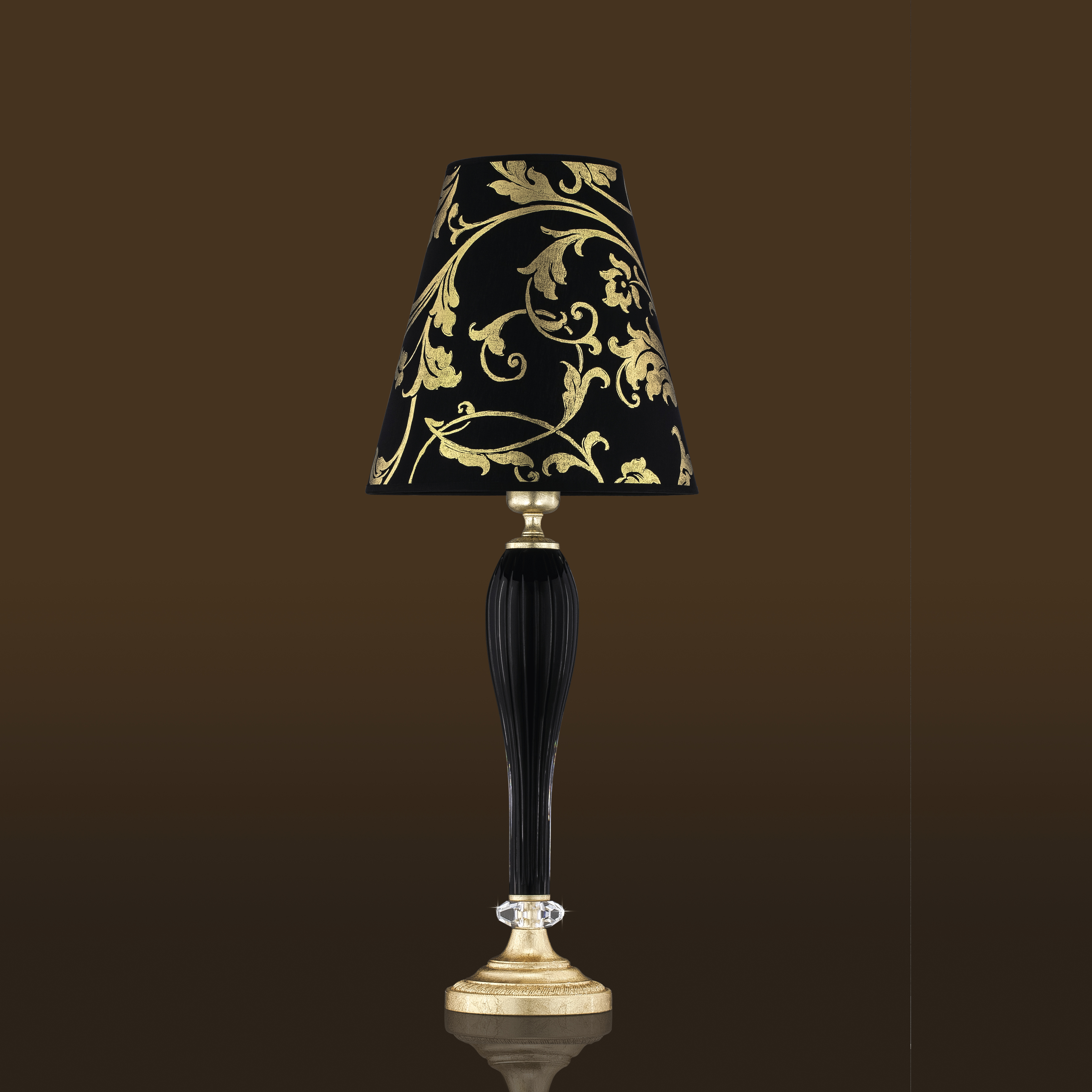 112 LM gold leaf black pvc gold leaf black shade view2 Leonie GrandoLuce