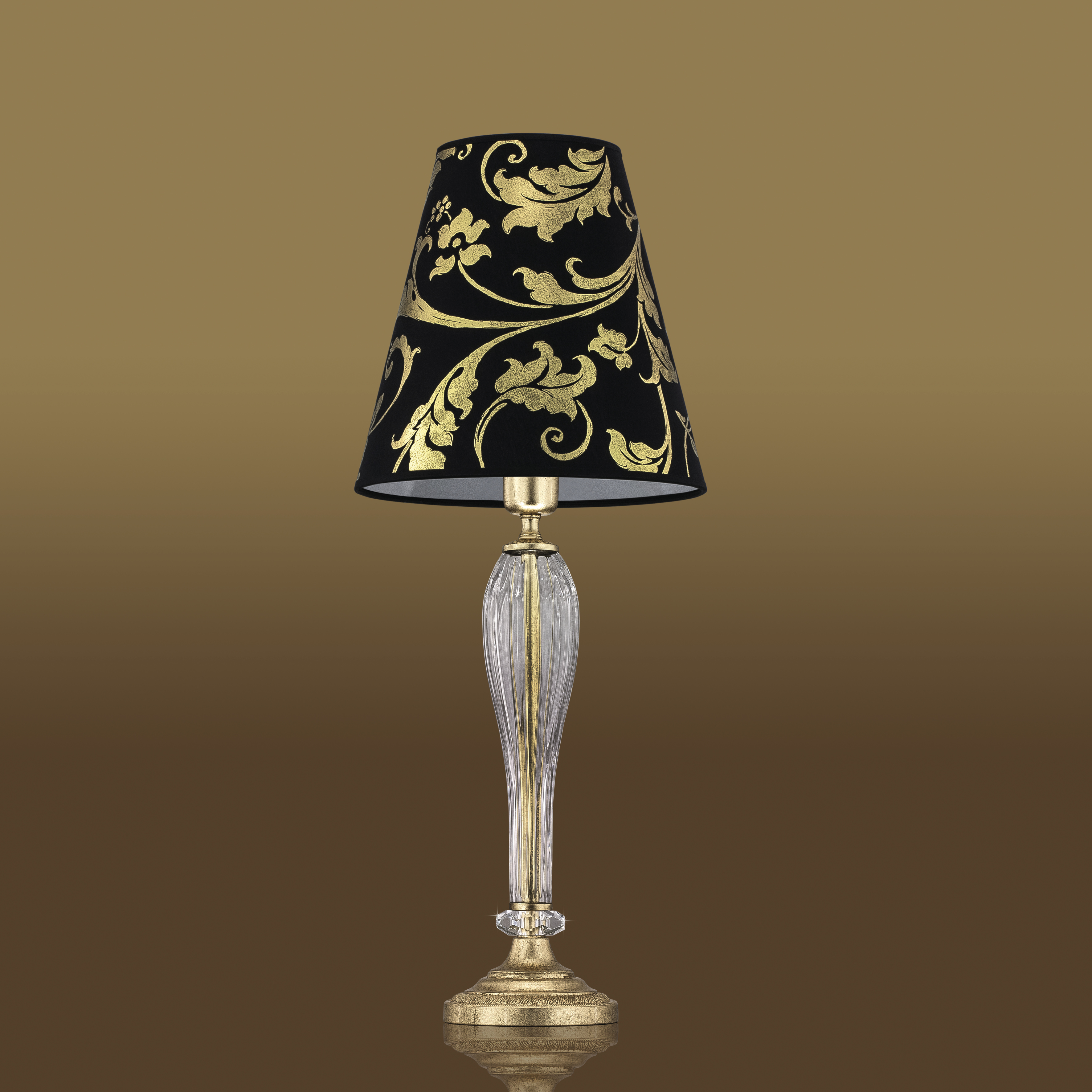 112 LM gold leaf crystal pvc gold leaf black shade view2 Leonie GrandoLuce