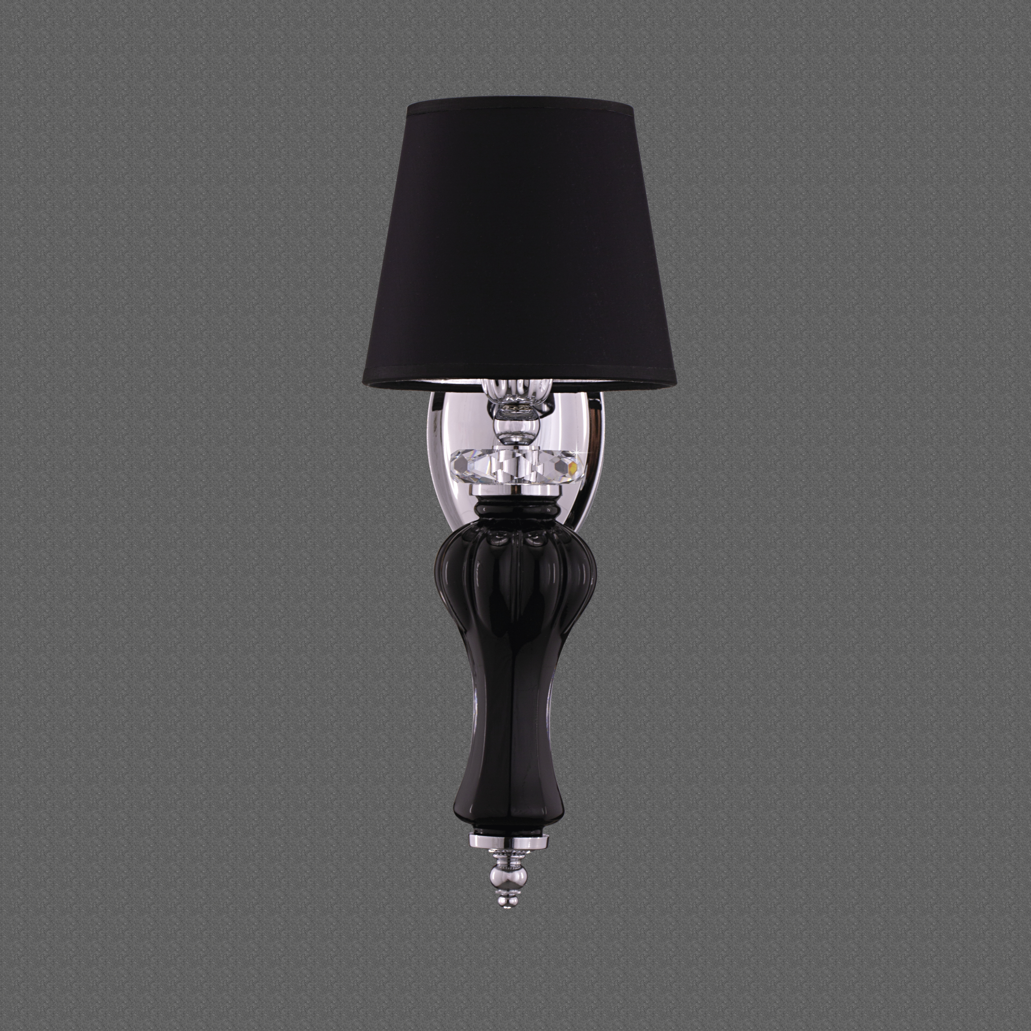 114 AP 1 chrome black pvc black chrome shade view1 Reina GrandoLuce