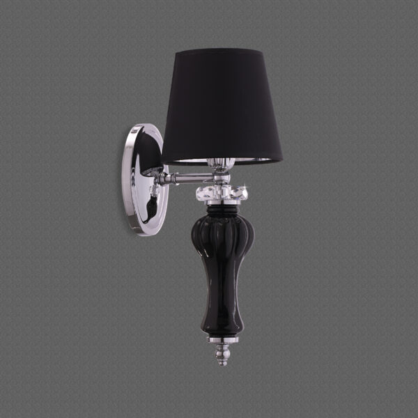 114 AP 1 chrome black pvc black chrome shade view2 Reina GrandoLuce
