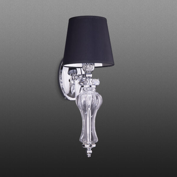 114 AP 1 chrome crystal pvc black chrome shade view2 Reina GrandoLuce