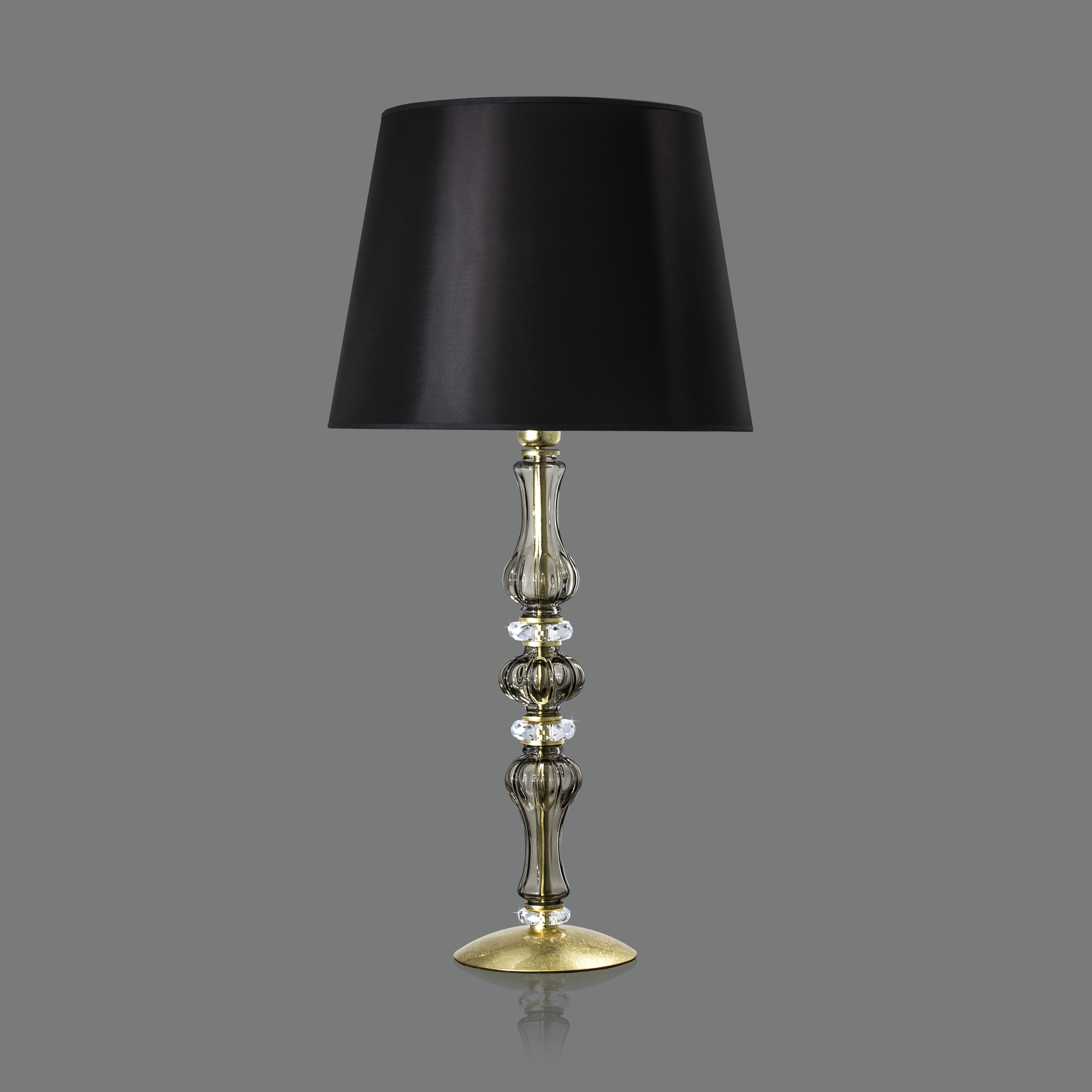 114 LG gold leaf golden teak pvc brown shade view2 Reina GrandoLuce