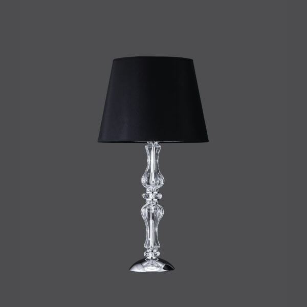 114 LM chrome crystal pvc black chrome shade view2 Reina GrandoLuce