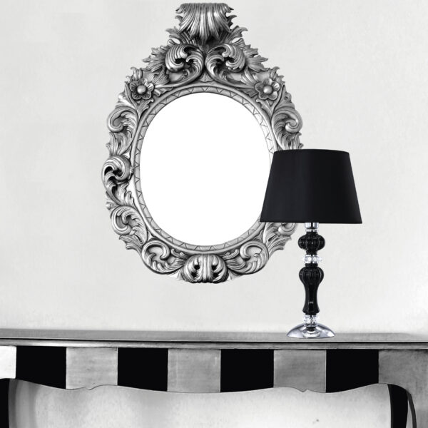 114 LP chrome black pvc black chrome shade view1 Reina GrandoLuce