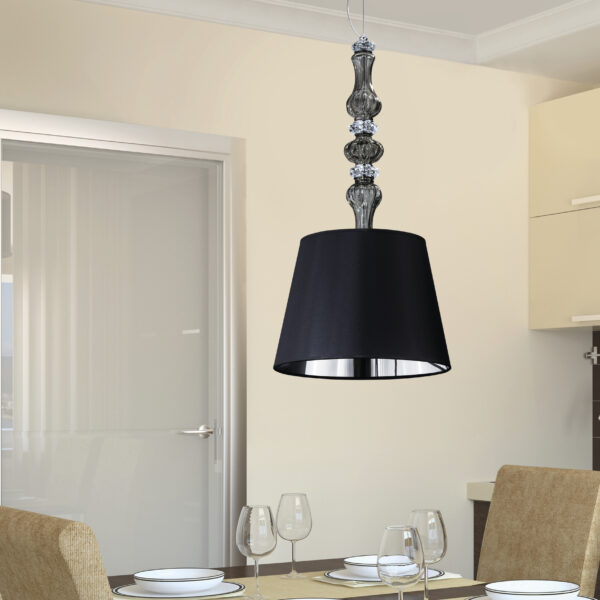 114 SG chrome golden teak pvc black chrome shade view1 Reina GrandoLuce