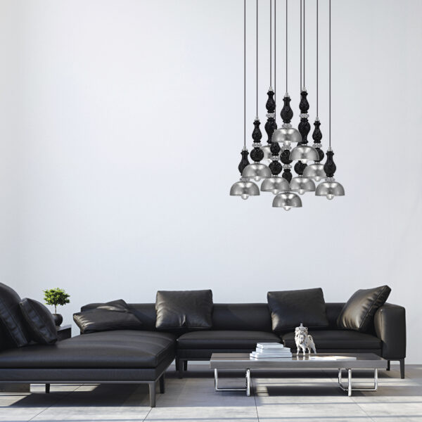 117 SPL 10 silver leaf black cat Ifigenia GrandoLuce