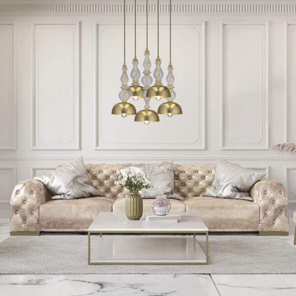 117 SPL 5 gold leaf crystal cat Ifigenia GrandoLuce