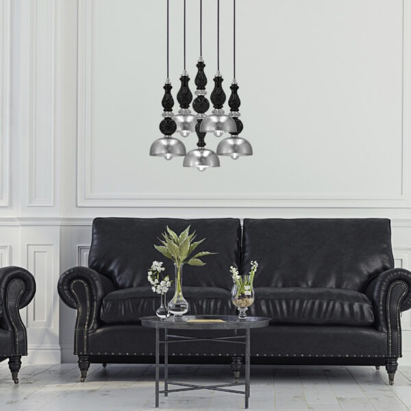 117 SPL 5 silver leaf black cat Ifigenia GrandoLuce