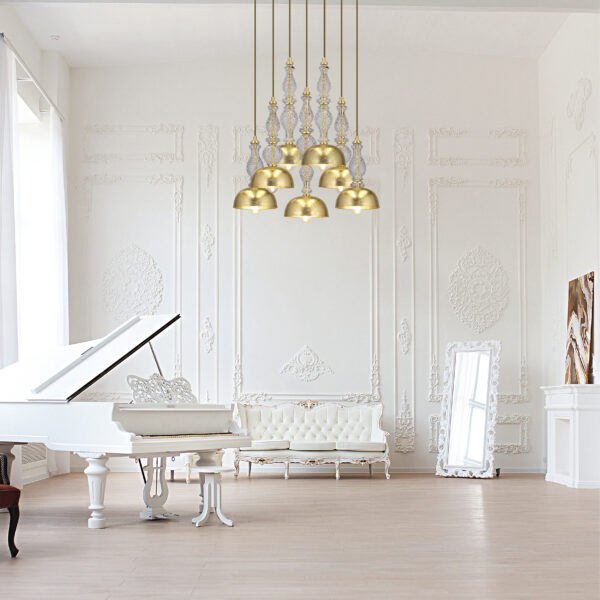 117 SPL 7 gold leaf crystal cat Ifigenia GrandoLuce