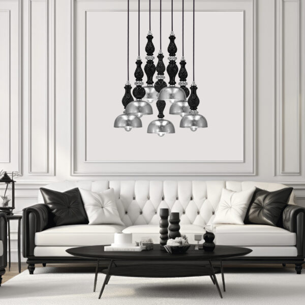 117 SPL 7 silver leaf black cat Ifigenia GrandoLuce