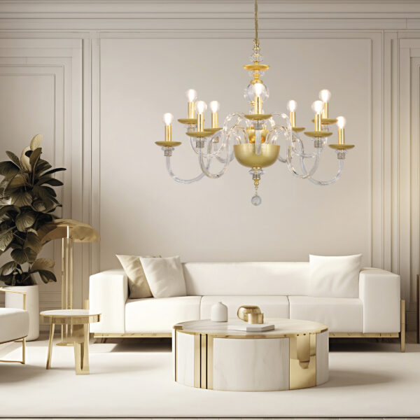 116 CH 10 gold leaf crystal int Roza GrandoLuce