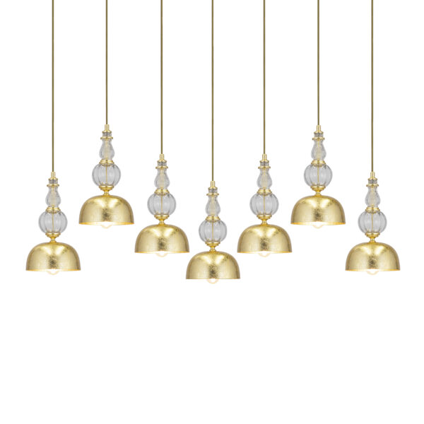 116 RL 7 gold leaf crystal view1 Roza GrandoLuce