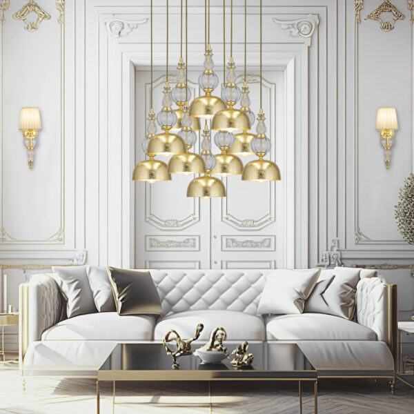 116 SPL 10 gold leaf crystal int Roza GrandoLuce
